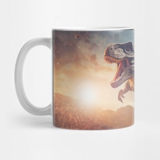 the extinction of the dinosaurs scene Mug